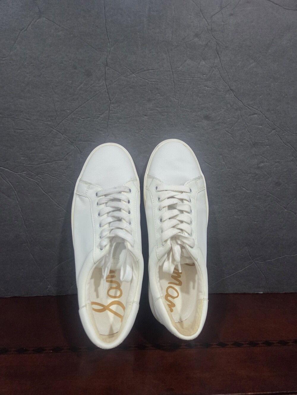 Sam Edelman Women's White Low-Top Lace-Up Sneakers Sz.9